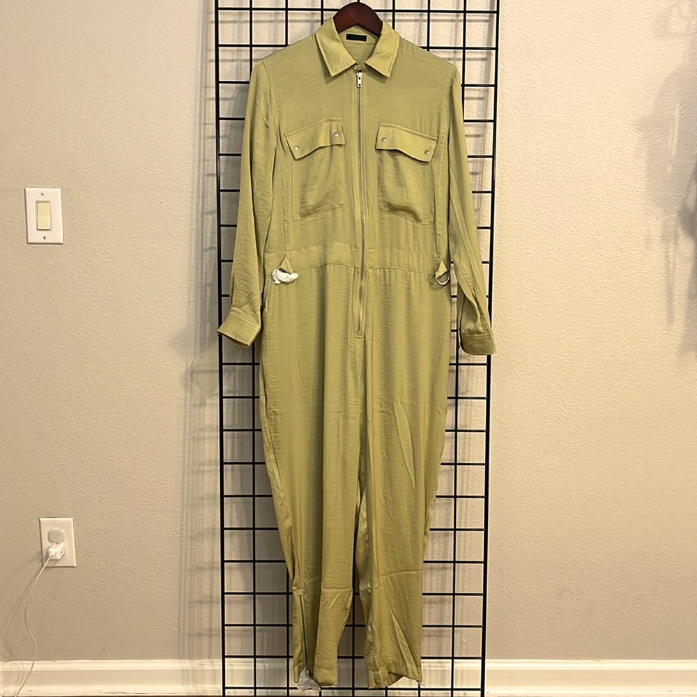 ATM nwot jumpsuit size small olive green